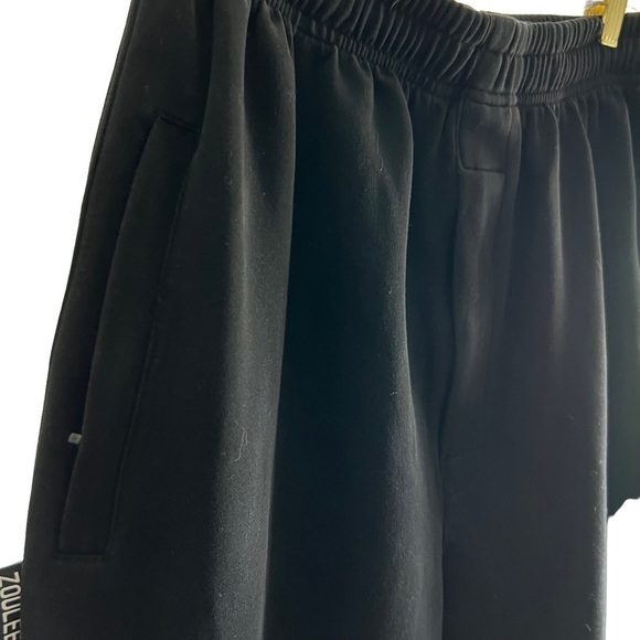 Zoulee Mens SZ Med Casual Cotton Jogger Sweat Pant Zip Front & PKTS Pant Black - Picture 9 of 14